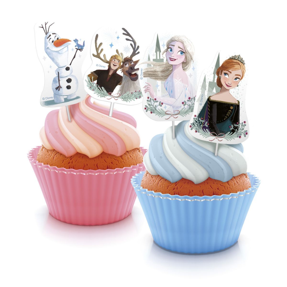 Zápichy Frozen do dortu, cupcakes 16 ks